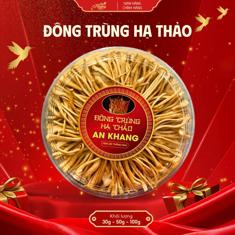 Đông Trùng Hạ Thảo AN KHANG Sấy Thăng Hoa Giữ Trọn Dưỡng Chất Quý Dinh Dưỡng Bồi Bổ Sức Khỏe