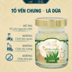 Hũ Yến Chưng Lá Dứa Thơm Ngon Béo Bổ AN KHANG Được Chưng Sẵn Tiện Lợi Dễ Dàng Sử Dụng - Hũ 70ml