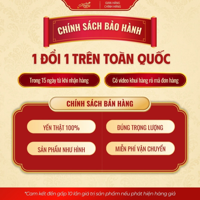 Tổ Yến Tinh Chế Rút Lông Khô Vip AN KHANG, Yến Sào Khánh Hòa Bổ Dưỡng Tặng Set 5 Món Chưng Bổ Dưỡng