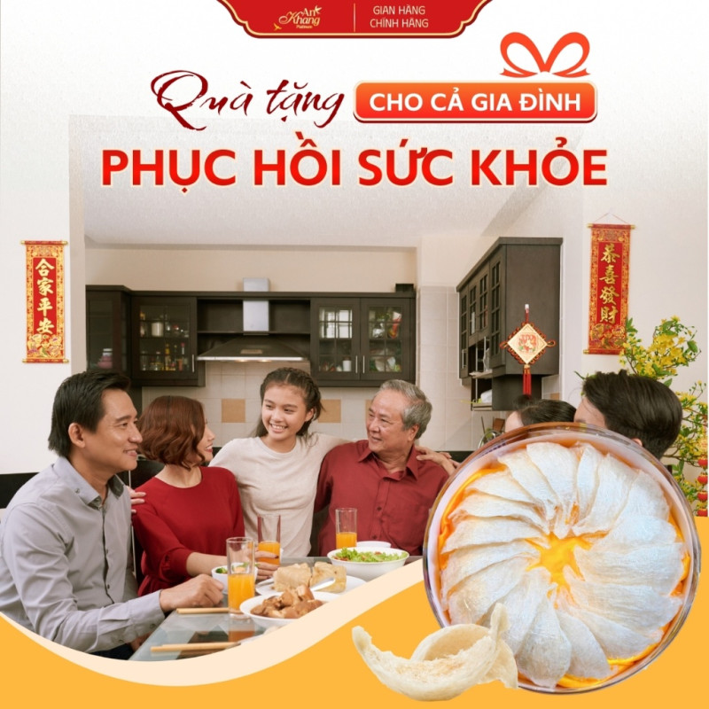 Tổ Yến Tinh Chế Rút Lông Khô Vip AN KHANG, Yến Sào Khánh Hòa Bổ Dưỡng Tặng Set 5 Món Chưng Bổ Dưỡng