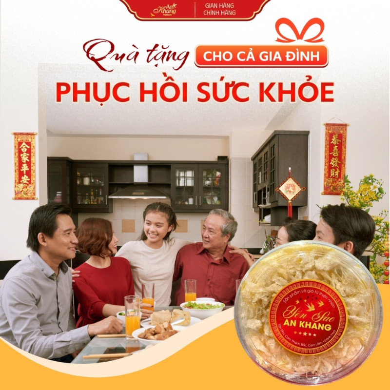 Yến Chân Baby AN KHANG Không Chất Phụ Gia An Toàn Bổ Dưỡng Cho Sức Khỏe Tặng Kèm Set 5 Món Chưng