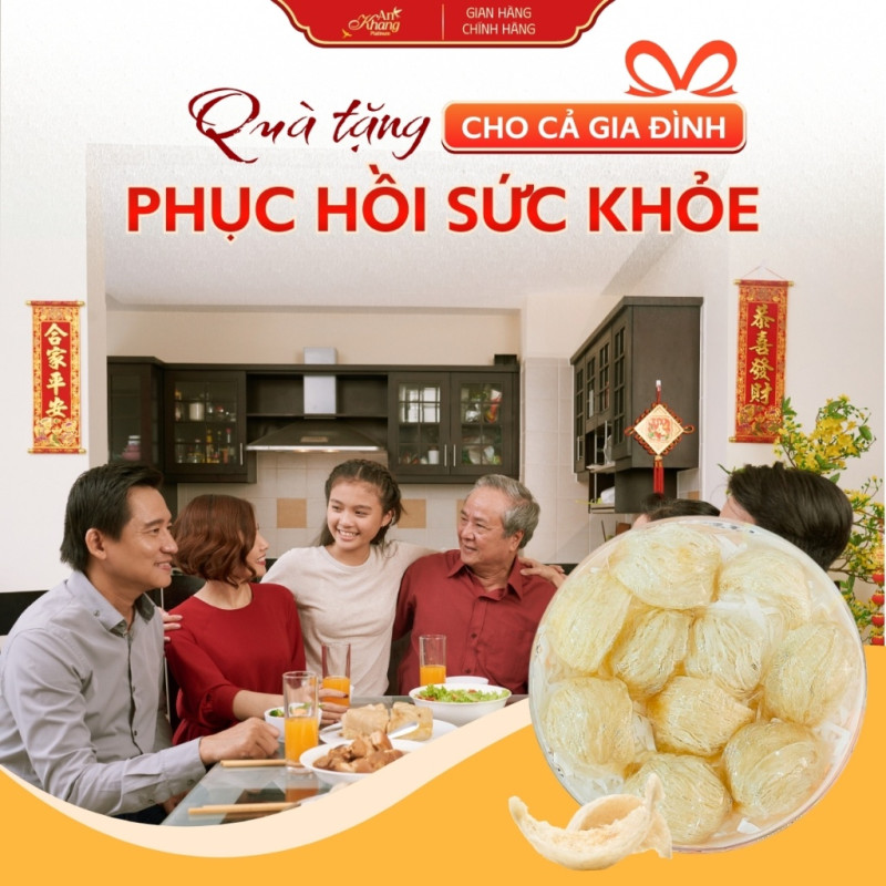 Yến Đảo Thiên Nhiên AN KHANG Tặng Kèm Set Chưng 5 Món, Yến Sào Khánh Hòa Thiên Nhiên Không Phụ Gia