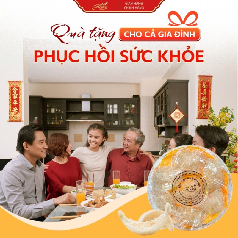 Yến Sào Khánh Hòa Tinh Chế Sợi Non Đắp Tổ AN KHANG Từ Yến Tự Nhiên Giàu Dinh Dưỡng Quà Tặng Sức Khỏe