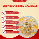 Yến Tinh Chế Baby Hoa Hồng 30-50-100g AN KHANG Bổ Dưỡng, Yến Sào Khánh Hòa Tinh Chế Thủ Công An Toàn