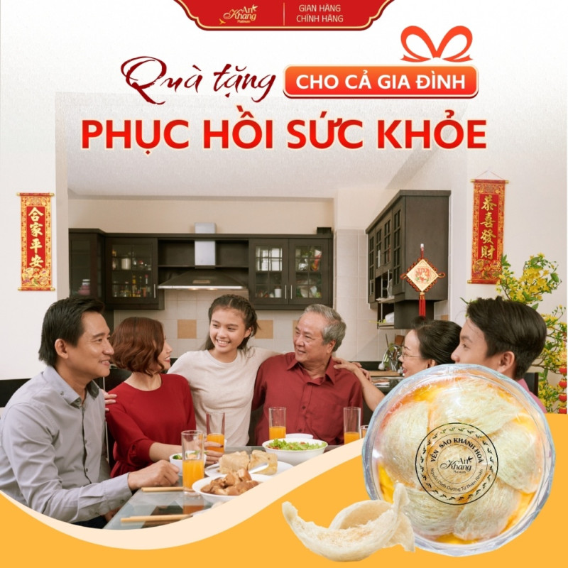 Yến Tinh Chế Thượng Hạng AN KHANG 30-50-100g, Yến Sào Tuyển Chọn Không Phụ Gia Không Chất Tạo Sợi